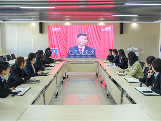 听报告 谈感悟 hjc黄金城物业掀起学习党的二十大精神热潮